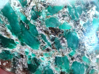 Polished Emerald Mica In Matrix Standing Free Forms x 4 From Mutoko, Zimbabwe - Toprock Gemstones and Minerals 