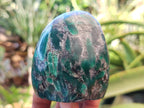 Polished Emerald Mica In Matrix Standing Free Forms x 4 From Mutoko, Zimbabwe - Toprock Gemstones and Minerals 