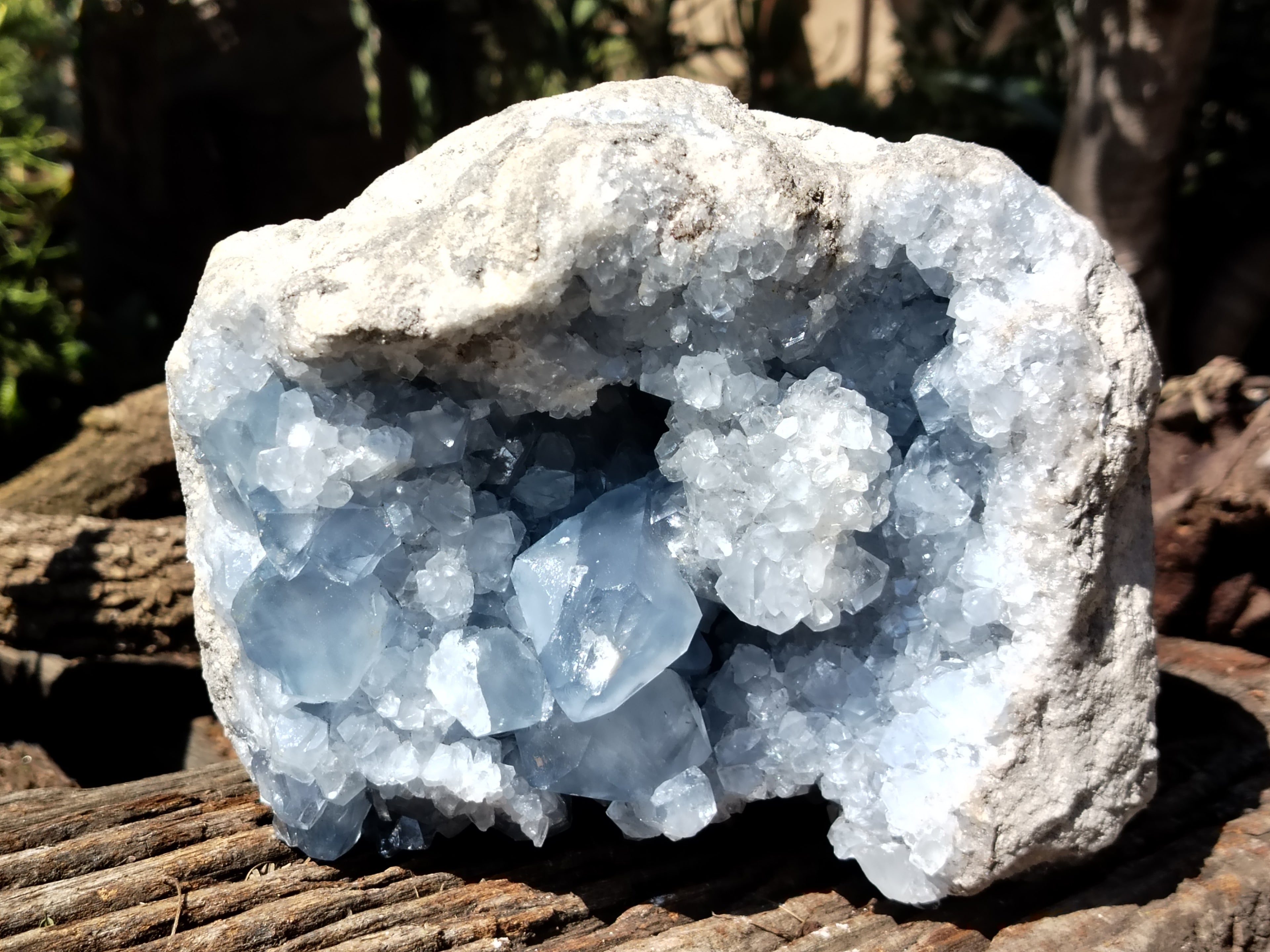 Natural Celestite Geode Specimens x 1 From Sakoany, Madagascar - Toprock Gemstones and Minerals 