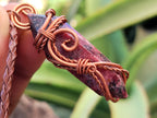 Hand Made Copper Wire Wrapped Pendants x 6 From Southern Africa - Toprock Gemstones and Minerals 