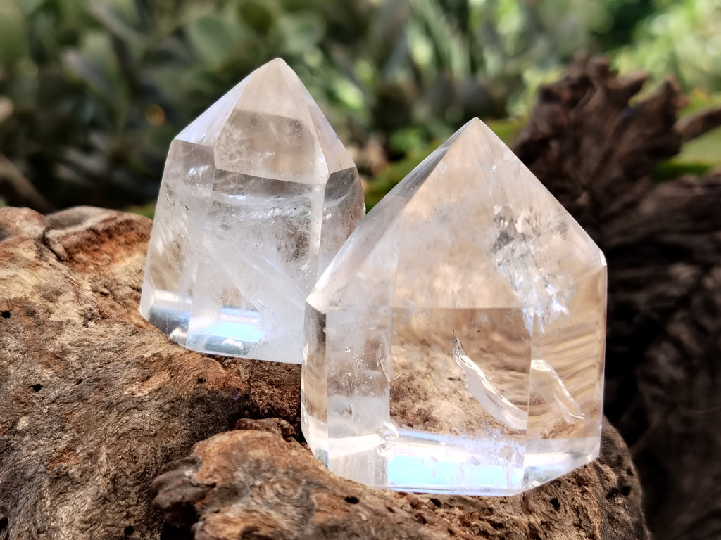 Polished Clear Quartz Crystals x 20 From Madagascar - Toprock Gemstones and Minerals 