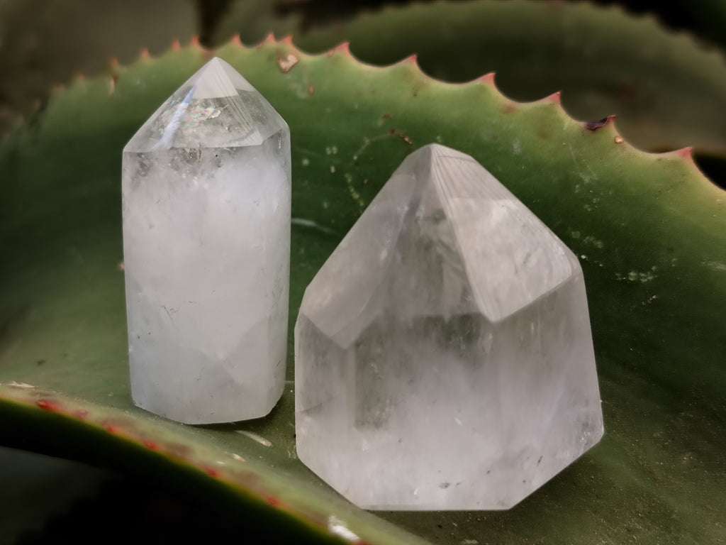 Polished Clear Quartz Crystals x 20 From Madagascar - Toprock Gemstones and Minerals 