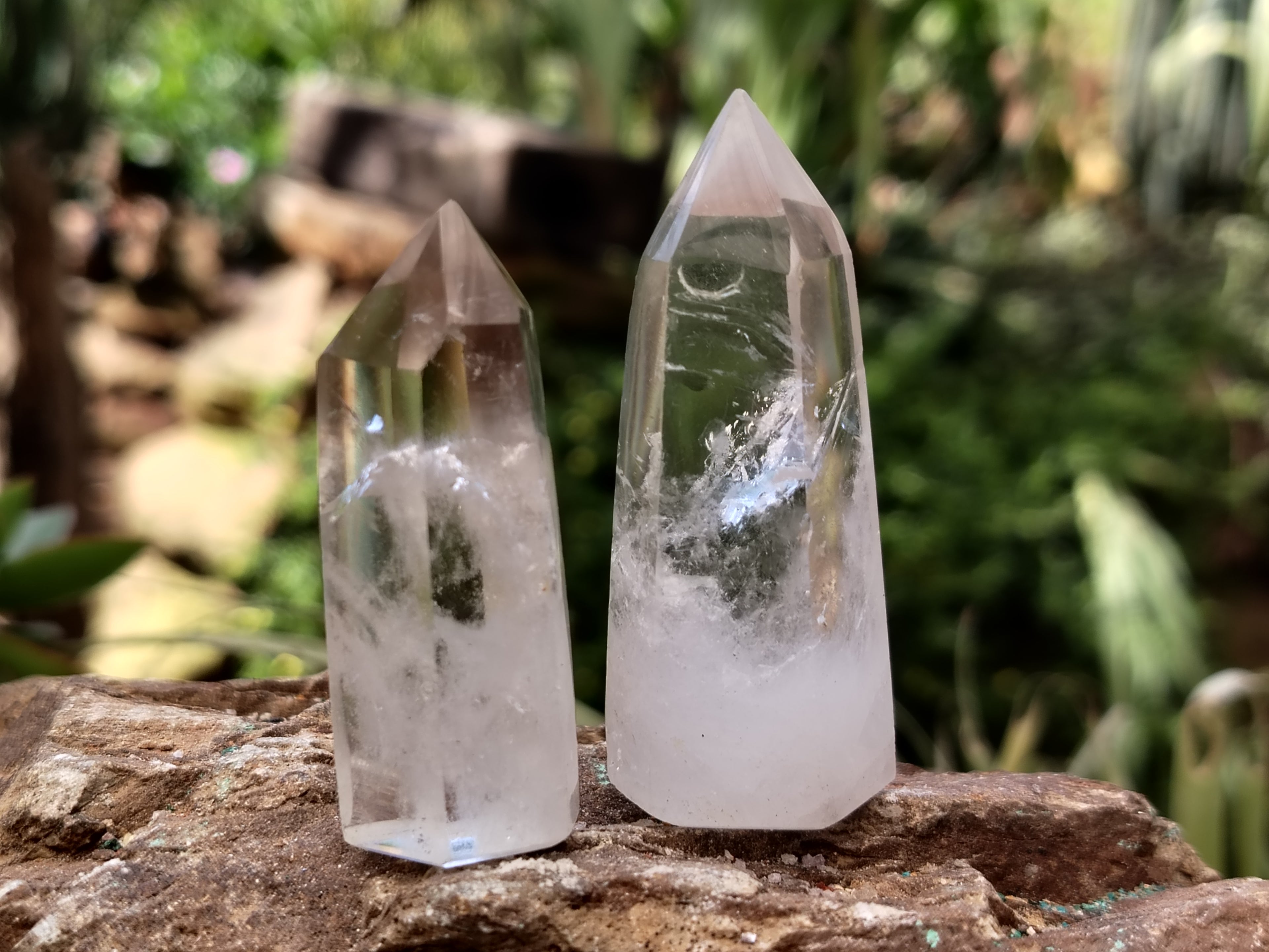 Polished Clear Quartz Crystals x 20 From Madagascar - Toprock Gemstones and Minerals 