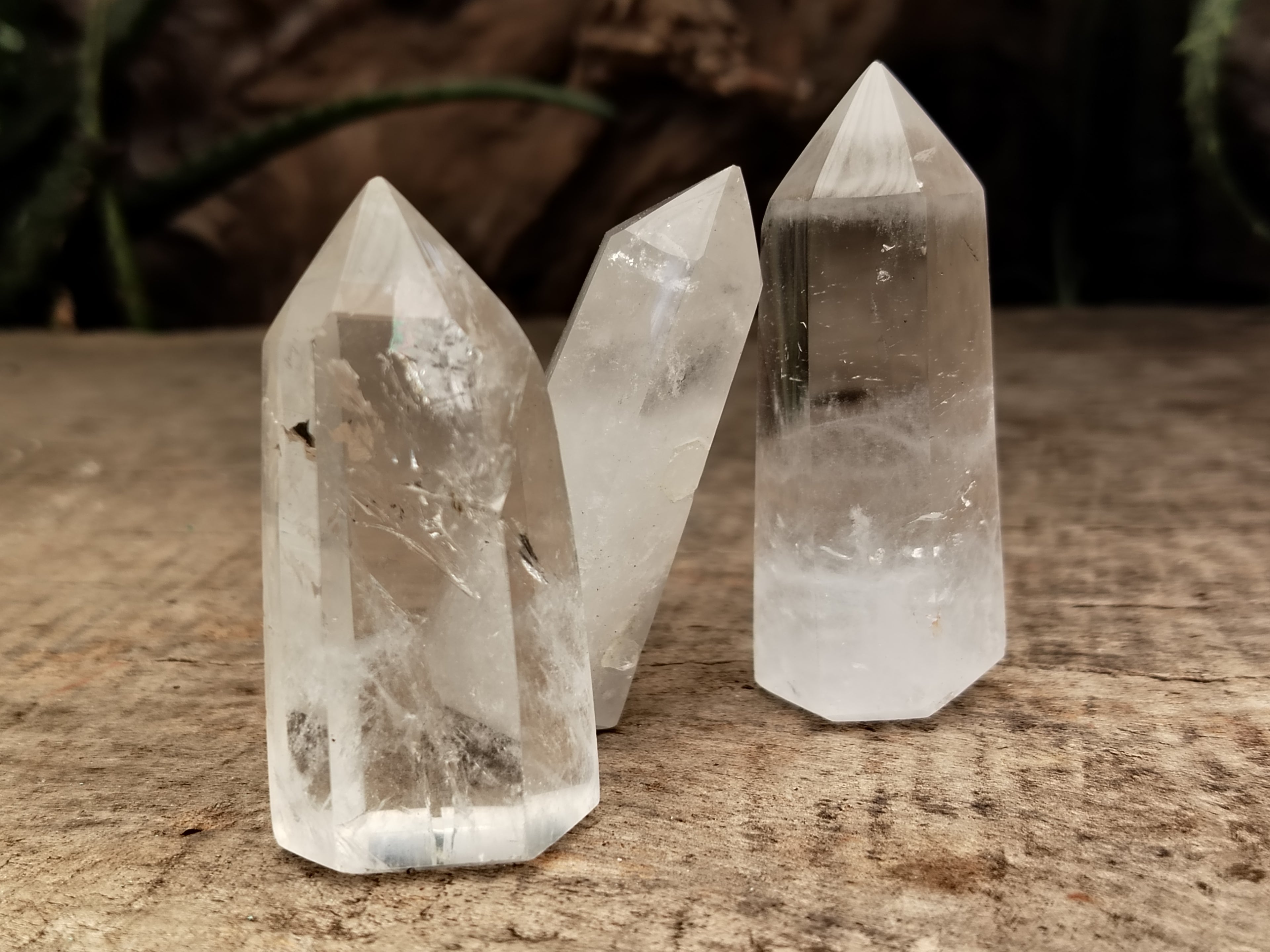 Polished Clear Quartz Crystals x 20 From Madagascar - Toprock Gemstones and Minerals 