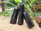 Polished Black Basalt Points x 6 From Antsirabe, Madagascar - Toprock Gemstones and Minerals 
