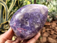 Polished Lepidolite with Pink Rubellite Standing Free Forms x 3 From Madagascar - Toprock Gemstones and Minerals 