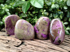 Polished Stichtite Standing Free Forms x 4 From Barberton, South Africa - Toprock Gemstones and Minerals 