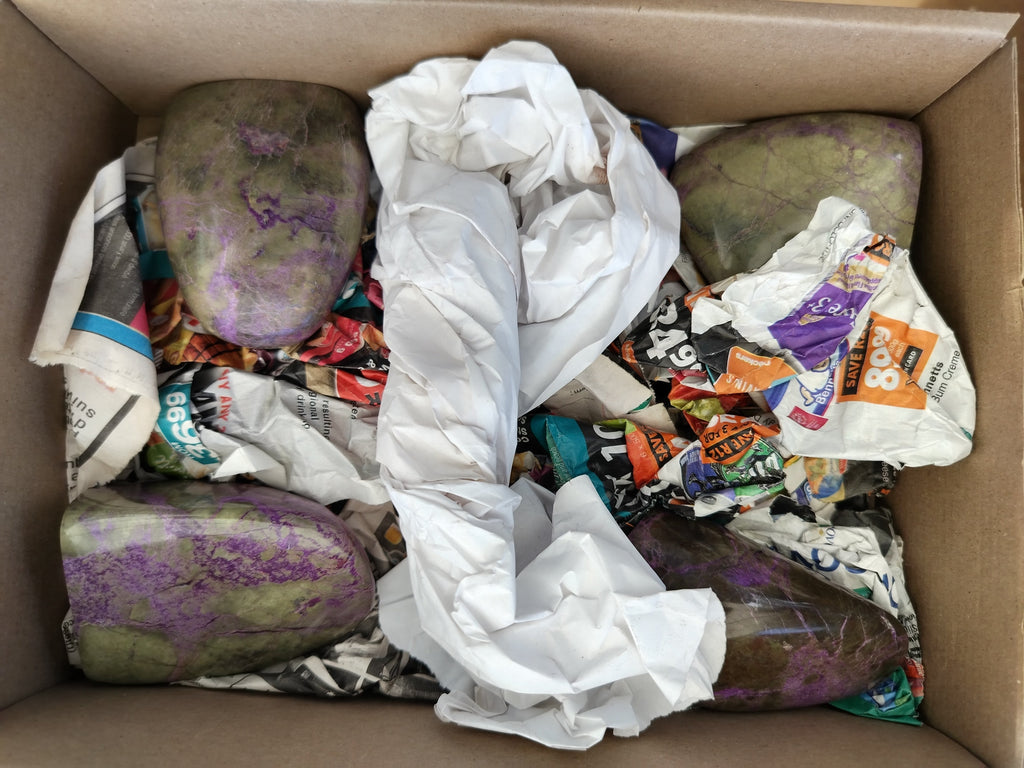 Polished Stichtite Standing Free Forms x 4 From Barberton, South Africa - Toprock Gemstones and Minerals 
