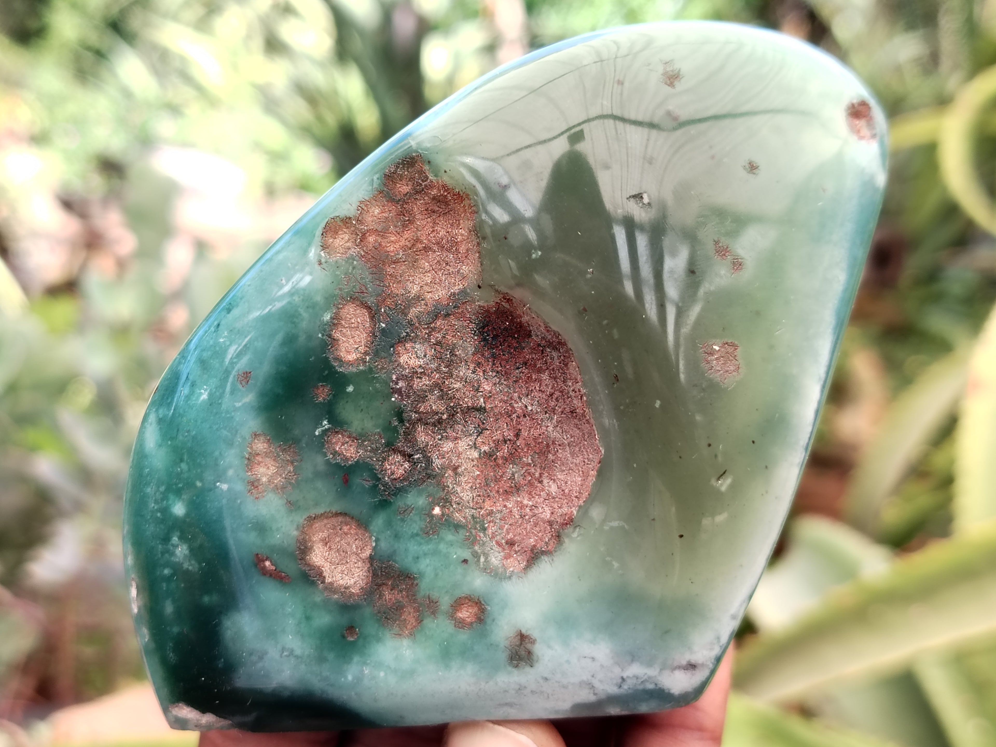 Polished Emerald Mtorolite Standing Free Forms x 6 From Zimbabwe - Toprock Gemstones and Minerals 