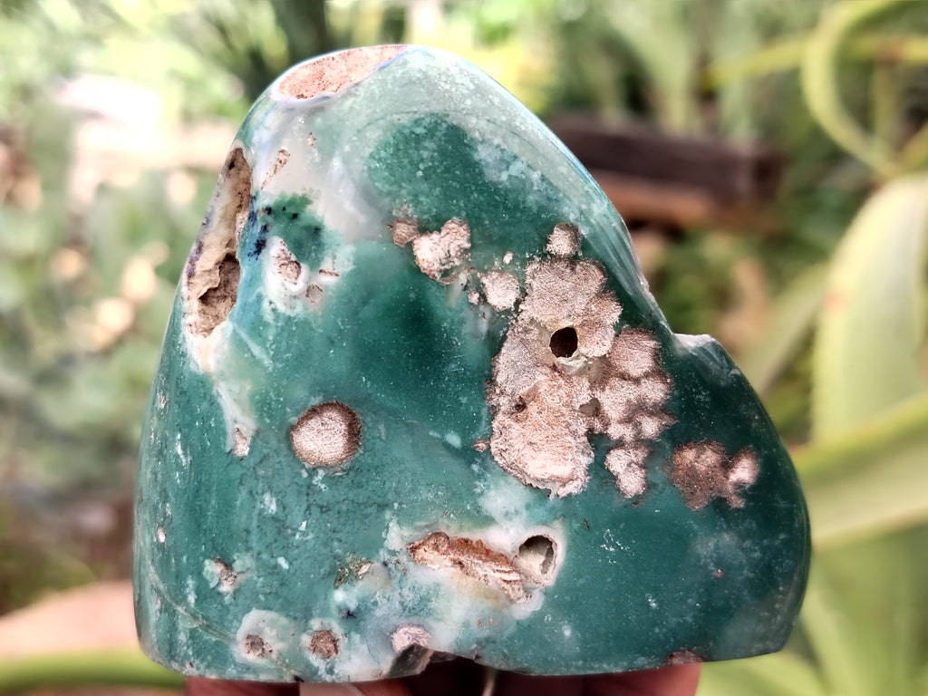 Polished Emerald Mtorolite Standing Free Forms x 6 From Zimbabwe - Toprock Gemstones and Minerals 