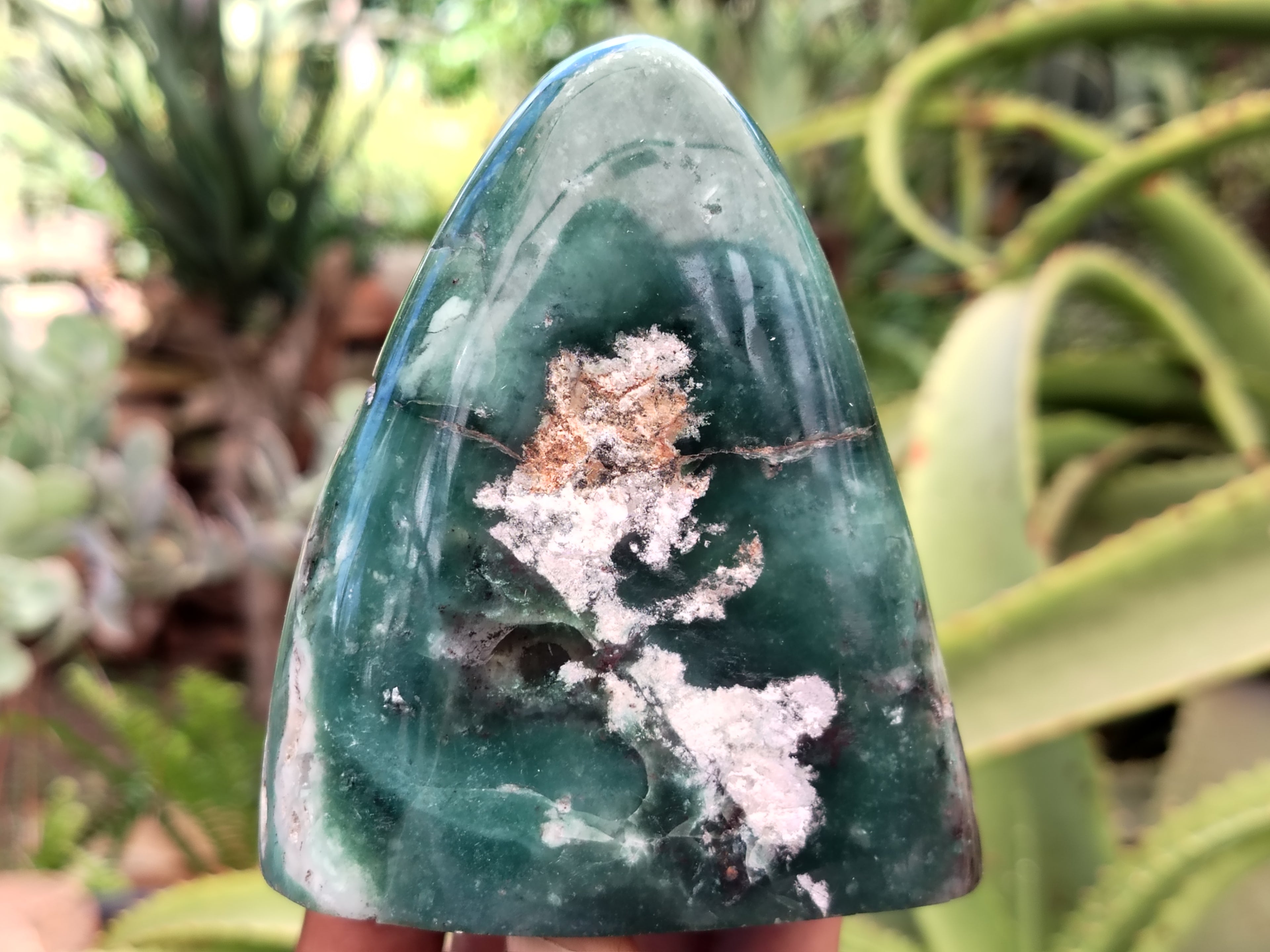 Polished Emerald Mtorolite Standing Free Forms x 6 From Zimbabwe - Toprock Gemstones and Minerals 