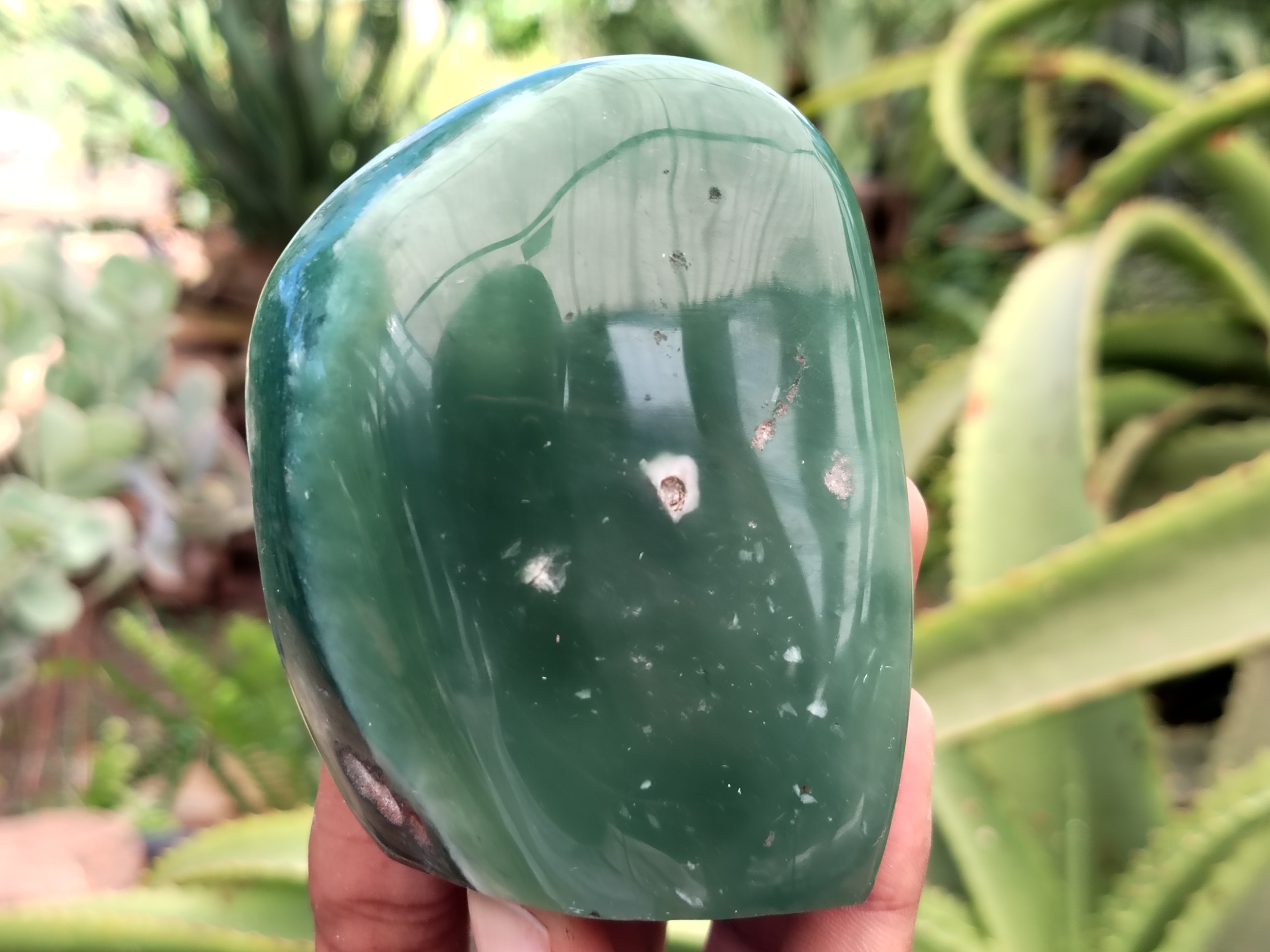Polished Emerald Mtorolite Standing Free Forms x 6 From Zimbabwe - Toprock Gemstones and Minerals 
