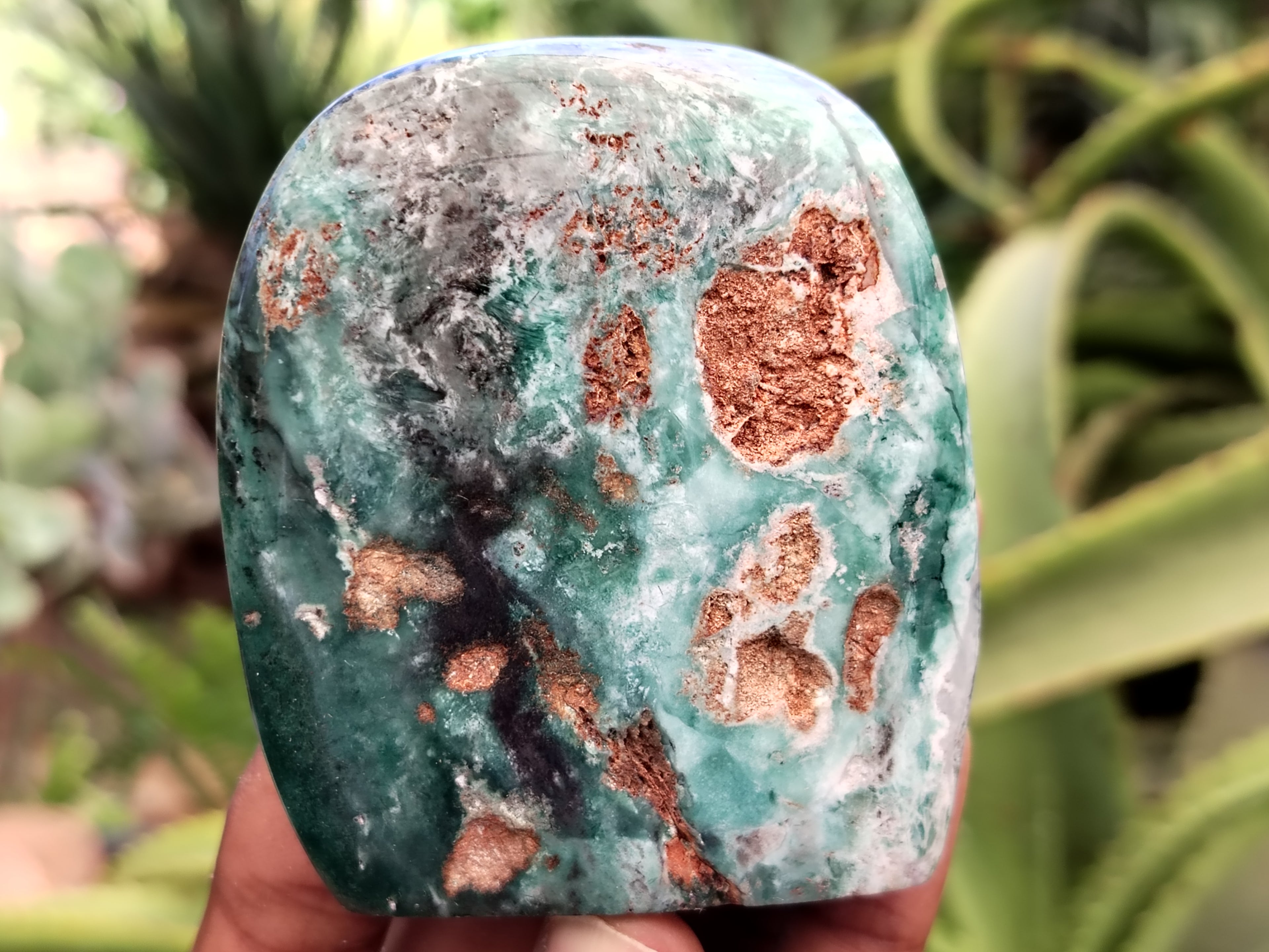 Polished Emerald Mtorolite Standing Free Forms x 6 From Zimbabwe - Toprock Gemstones and Minerals 