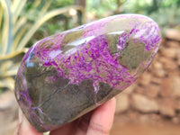 Polished Stichtite Standing Free Forms x 3 From Barberton, South Africa - Toprock Gemstones and Minerals 