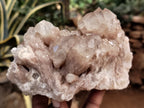 Natural Smokey Phantom Quartz Clusters x 2 From Luena, Congo - Toprock Gemstones and Minerals 