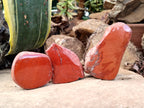 Polished On One Side Red Jasper Free Forms x 16 From Northern Cape, South Africa - Toprock Gemstones and Minerals 