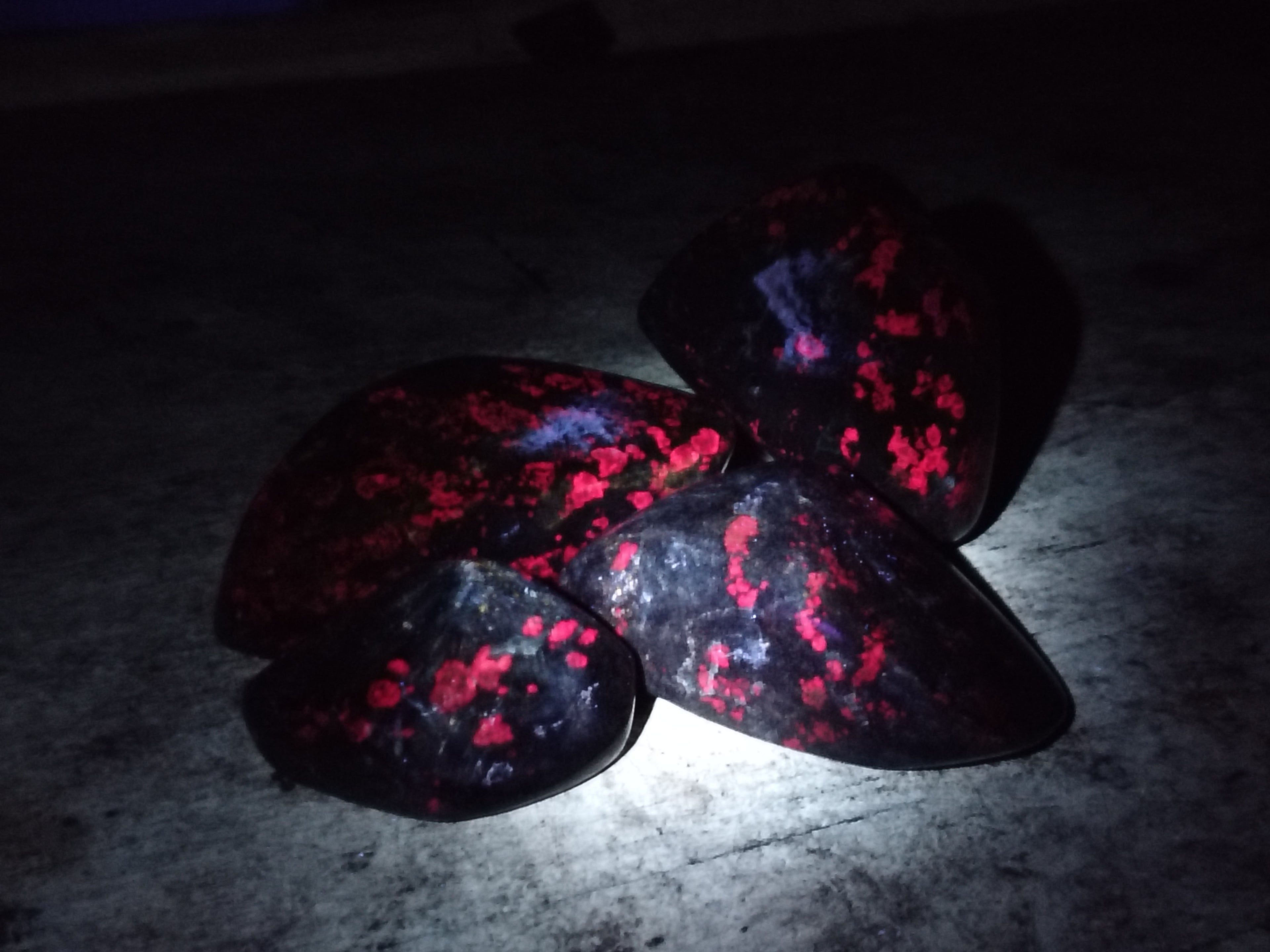 Polished Ruby Corundum In Chrome Verdite Free Forms x 4 From Zimbabwe - Toprock Gemstones and Minerals 