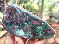 Polished Ruby Corundum In Chrome Verdite Free Forms x 4 From Zimbabwe - Toprock Gemstones and Minerals 
