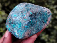 Polished Shattuckite with Azurite and Chrysocolla Free Forms x 4 From Congo - Toprock Gemstones and Minerals 