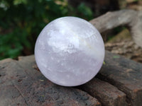 Polished Blue Girasol Rose Quartz Spheres x 5 From Madagascar