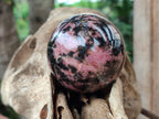 Polished Rhodonite Spheres x 4 From Rhusinga, Zimbabwe - Toprock Gemstones and Minerals 