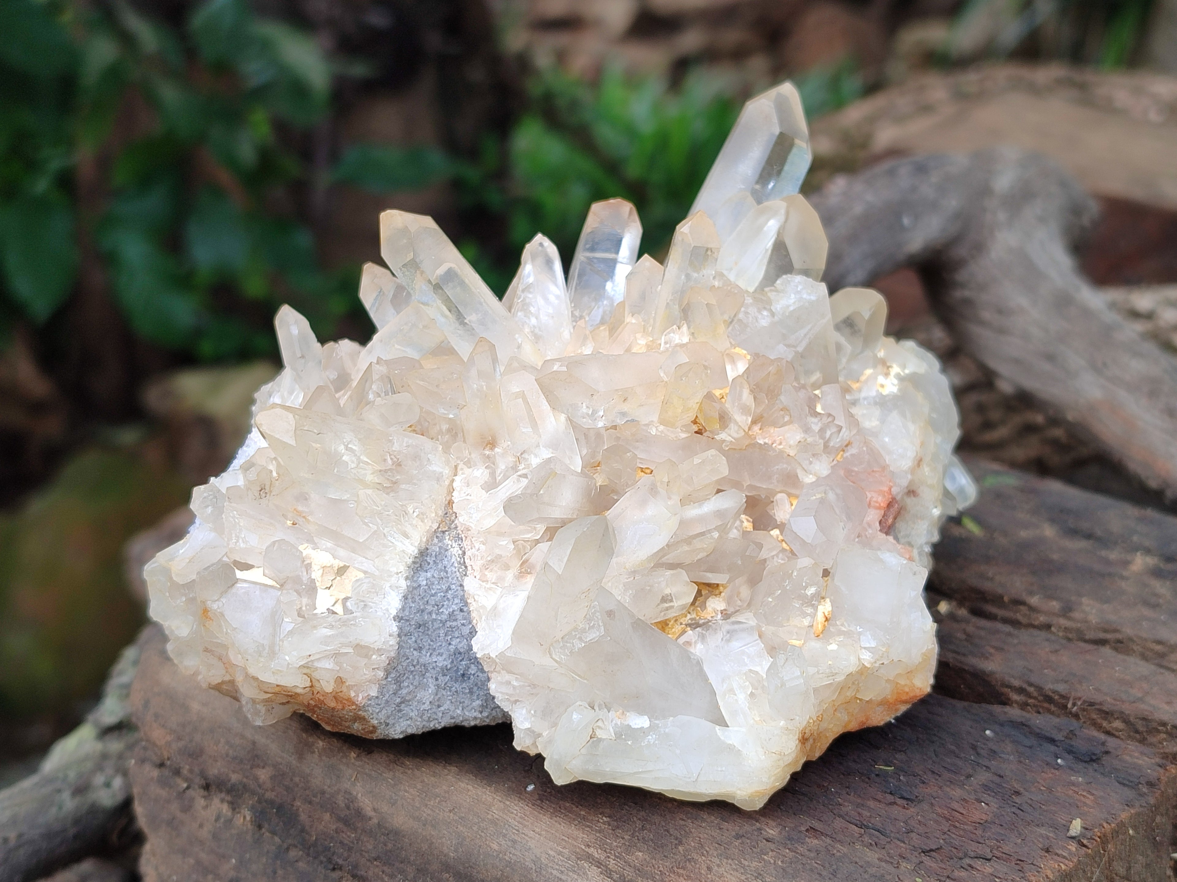 Natural Quartz Clusters x 4 From Madagascar - Toprock Gemstones and Minerals 