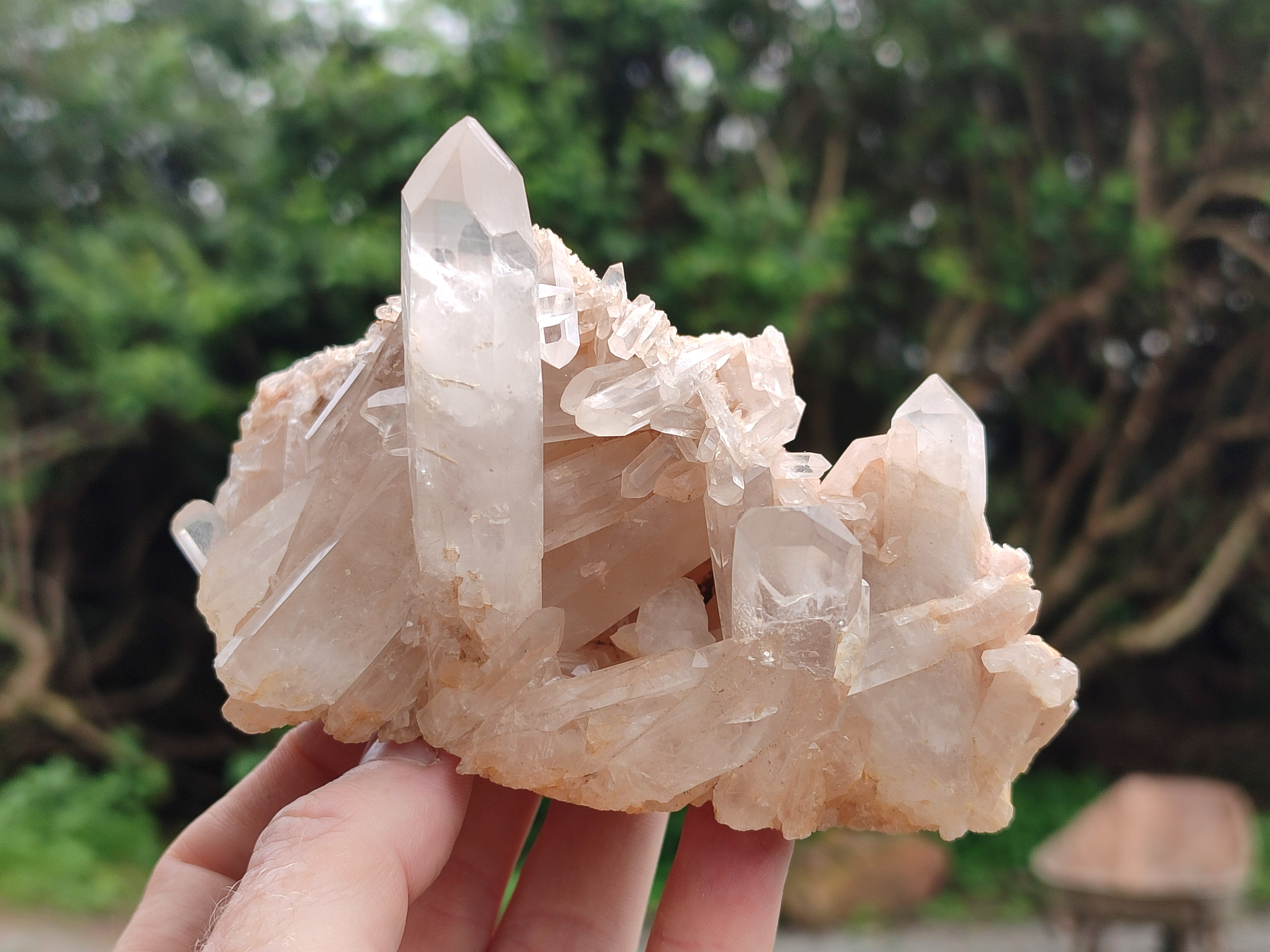 Natural Quartz Clusters x 4 From Madagascar - Toprock Gemstones and Minerals 