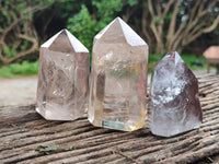 Polished Clear Quartz Crystals x 4 From Madagascar