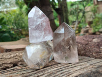 Polished Clear Quartz Crystals x 4 From Madagascar