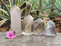 Polished Clear Quartz Crystals x 4 From Madagascar