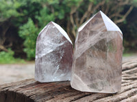 Polished Clear Quartz Crystals x 4 From Madagascar