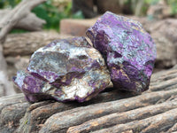 Natural Metallic Purpurite Cobbed Specimens x 6 From Erongo, Namibia