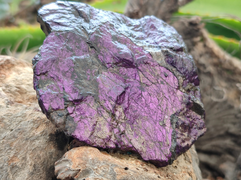 Natural Metallic Purpurite Cobbed Specimens x 6 From Erongo, Namibia - Toprock Gemstones and Minerals 