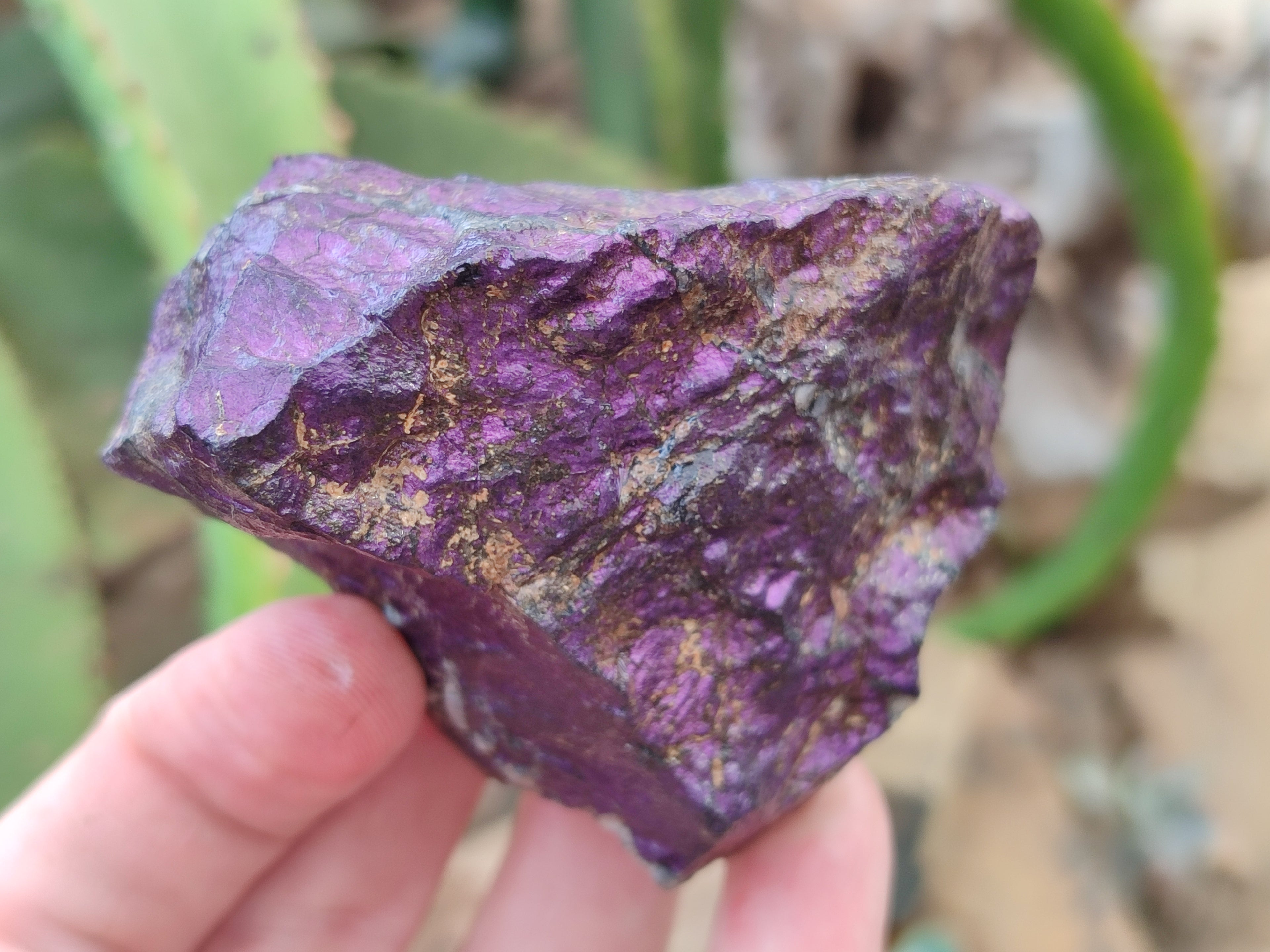 Natural Metallic Purpurite Cobbed Specimens x 6 From Erongo, Namibia - Toprock Gemstones and Minerals 