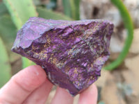 Natural Metallic Purpurite Cobbed Specimens x 6 From Erongo, Namibia