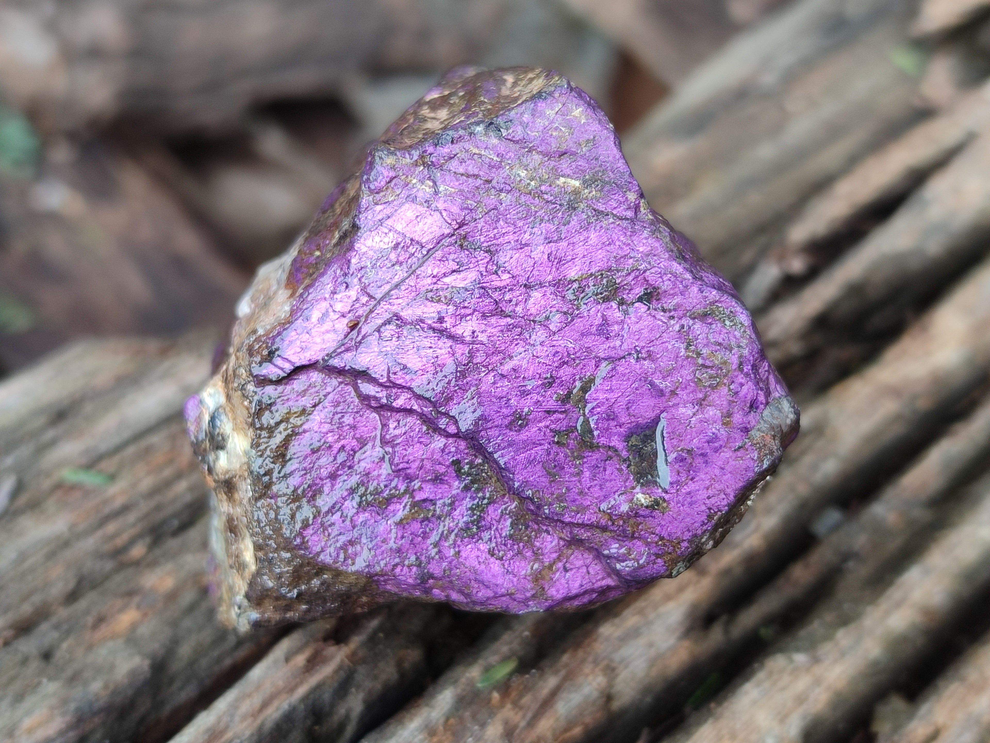 Natural Metallic Purpurite Cobbed Specimens x 6 From Erongo, Namibia - Toprock Gemstones and Minerals 