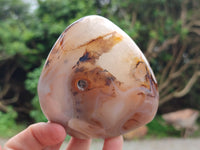 Polished Dendritic Agate Standing Free Forms x 5 From Madagascar
