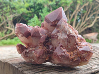 Natural Red Hematoid Quartz Cluster x 1 From Karoi, Zimbabwe