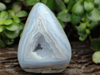 Polished Blue Lace Agate Geodes x 6 From Nsanje, Malawi