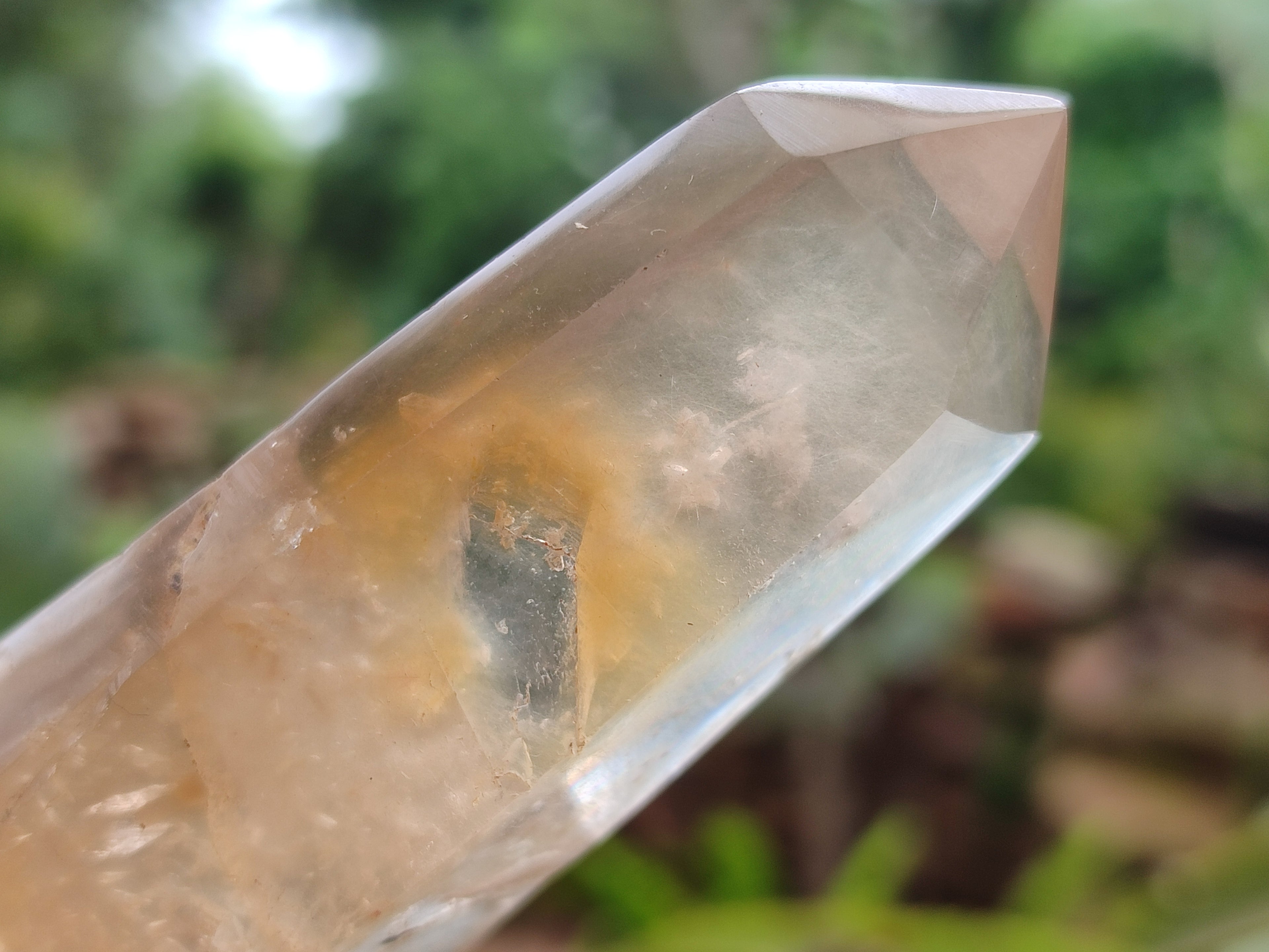Polished Quartz Crystal Points with Various Inclusions x 11 From Madagascar - Toprock Gemstones and Minerals 