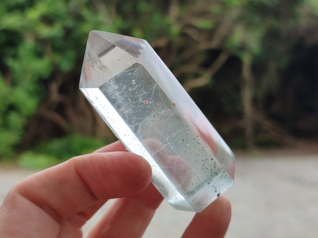 Polished Quartz Crystal Points with Various Inclusions x 11 From Madagascar - Toprock Gemstones and Minerals 