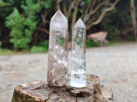 Polished Quartz Crystal Points with Various Inclusions x 11 From Madagascar
