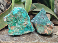 Natural Shattuckite with Chrysocolla & Malachite x 6 From Kaokoveld, Namibia