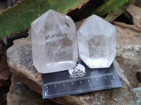 Polished Clear Quartz Crystals x 4 From Madagascar