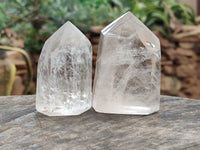 Polished Clear Quartz Crystals x 4 From Madagascar