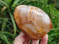 Polished Fossil Flower Agate Standing Free Forms x 4 From Antsahalova, Madagascar