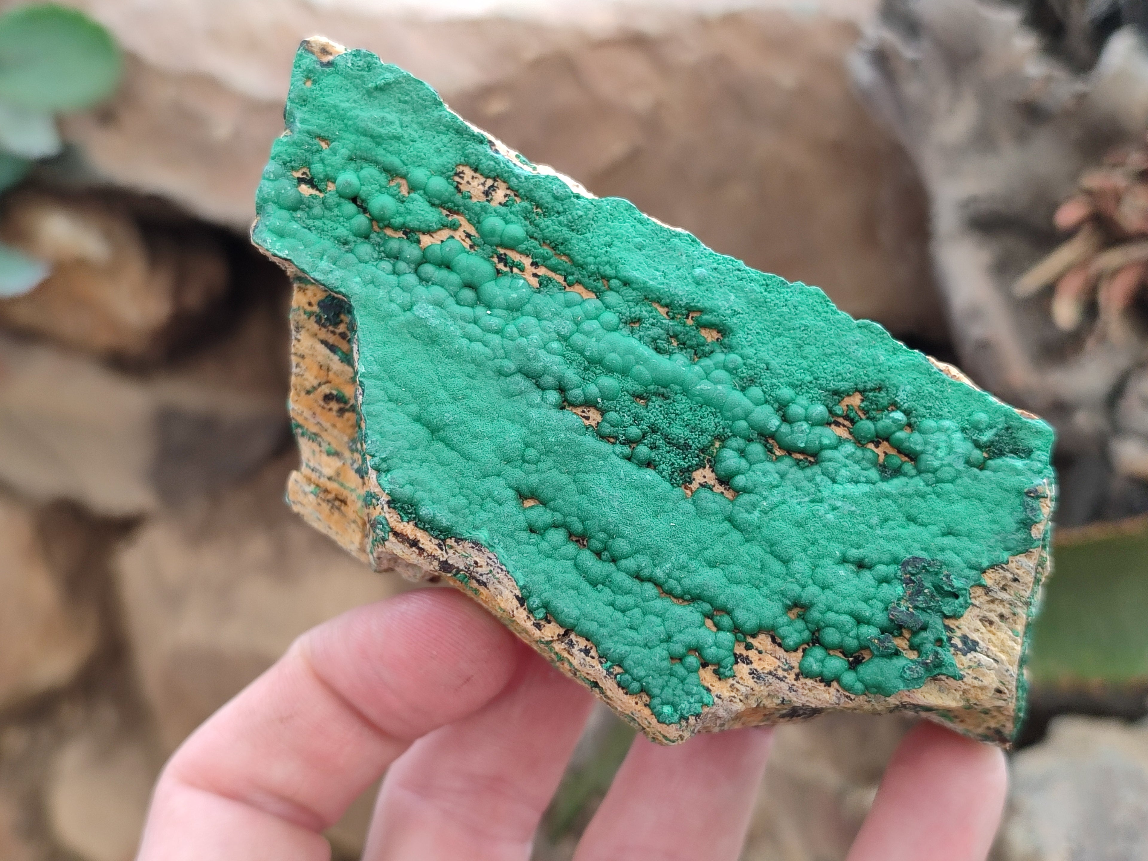 Natural Crystalline Malachite Specimens x 6 From Tenke Fungurume, Congo - Toprock Gemstones and Minerals 