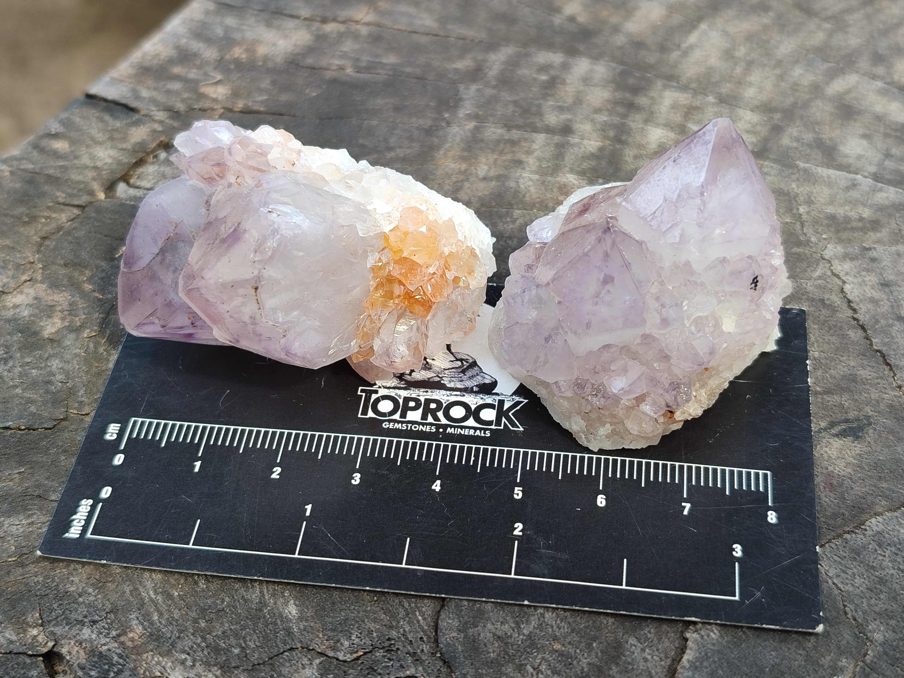 Natural Amethyst Spirit Quartz Clusters x 20 From Boekenhouthoek, South Africa - Toprock Gemstones and Minerals 