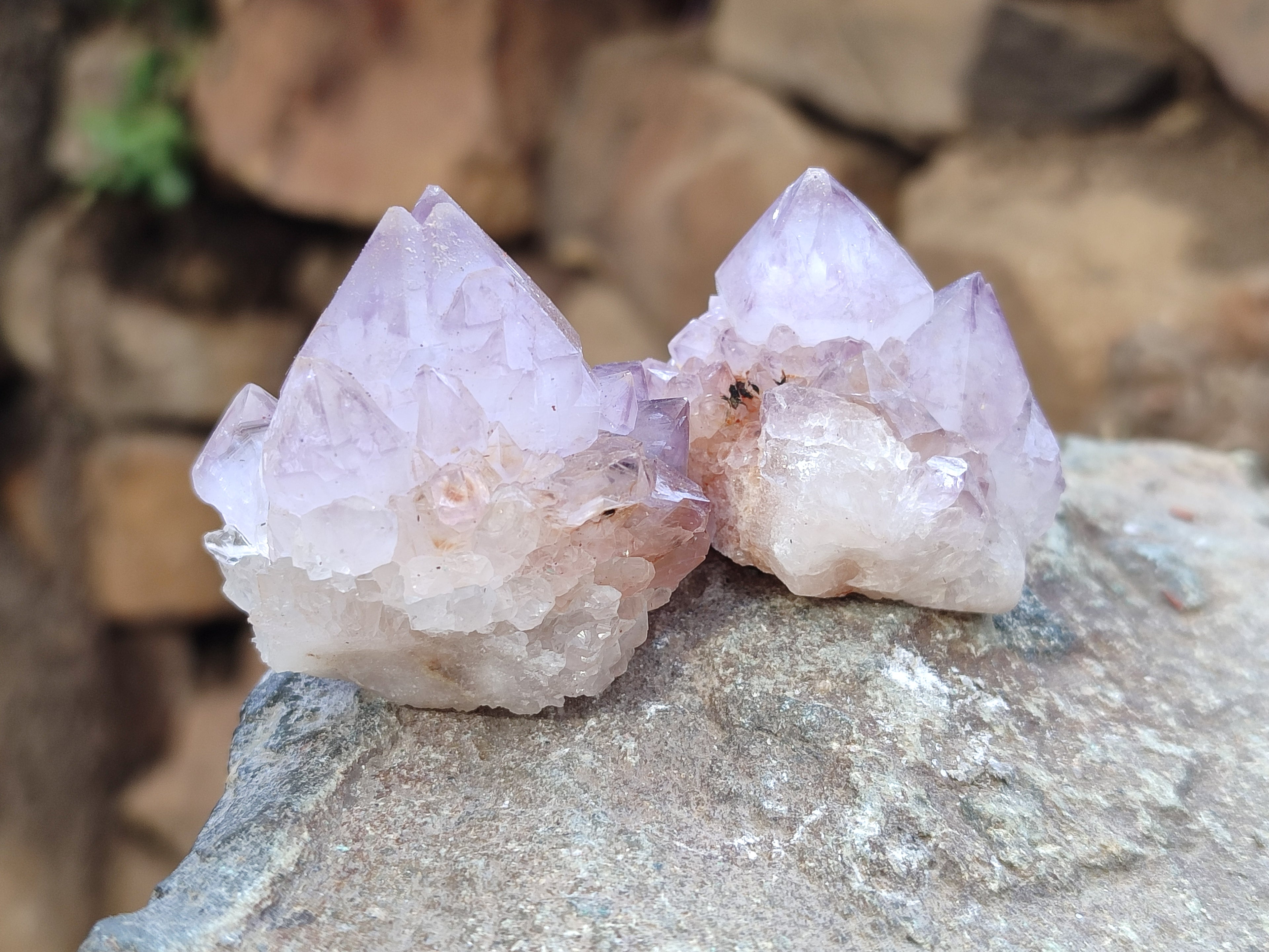 Natural Amethyst Spirit Quartz Clusters x 20 From Boekenhouthoek, South Africa - Toprock Gemstones and Minerals 