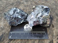 Natural Silver Lead Galena Specimens x 6 From Namibia